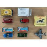 Die-Cast Collection of 5 Boxed Assorted Models Cars, Tramcar and Jet Fighter by Matchbox, Dinky,