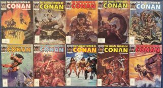 10 Marvel The Savage Sword of Conan The Barbarian Comics Collection. NO. 129 OCT, JAN NO. 120, FEB