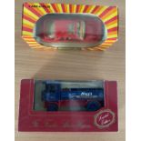 2 x Die-Cast Boxed Models one by Halls Bros (Whitefield) Ltd The Fowler Steam Wagon (Halls Mentho-