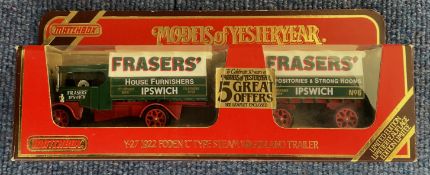 Limited Edition Die-Cast Boxed Model of Yeasteryear by Matchbox 1922 Foden C Type Steam Wagon and