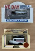 2 x Die-Cast Boxed Models by Lledo Includes 50th Anniversary of VE Day 1945 1995 Delivery Van (Daily