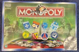 Monopoly game. Monopoly French football top clubs Edition. Produced in 1999 in France. Brand new