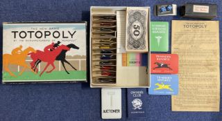 Totopoly by John Waddington Ltd (circa 1950s) for 2 or more players game is complete and in box, box