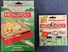 Travel Monopoly by Waddingtons unopened still in its original packaging Plus Monopoly Play Bites