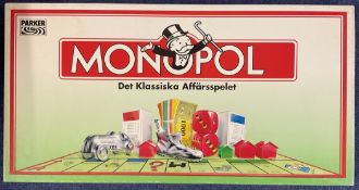 Monopol Swedish. Monopoly game in Swedish Language Edition. Produced in 1993 in Ireland. All