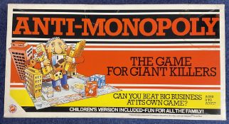 Anti-Monopoly The Game for Giant Killers. Produced in 1984 in the Netherlands. By peter pan