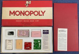 Monopoly Original UK Edition Board Game 1960s, appears complete and in its original packaging, outer