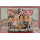 Monopoly Coronation Street by Hasbro 2000, unopened and still has its outer cellophane wrapper