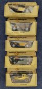 5 x Die-Cast Boxed Model Cars (Models of Yesteryear) by Matchbox / Lesney Products and Co Ltd,