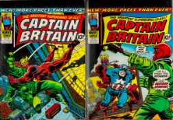 5 x Captain Britain by Marvel Comics Includes numbers 25, 26, 27, 28, 29, 1977, all are in good