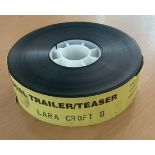 Lara Croft II 35 mm Cinema Film trailer from National Screen, complete with Identifying Band, good