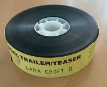 Lara Croft II 35 mm Cinema Film trailer from National Screen, complete with Identifying Band, good