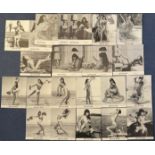 Bettie Page collection of 25 black and white unsigned photos. Page was an American model who
