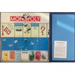 Monopoly American Edition by Parker Brothers 1985, unused complete and internal contents still in