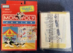 Travel Monopoly Junior by Waddingtons / Parker Brothers (for ages 5 8) game is complete in box and