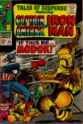 Marvel Comic Tales of Suspense featuring Captain America and Iron Man and First Appearance of MODOK.