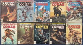 10 Marvel Magazine Group The Savage Sword of Conan The Barbarian Comics Collection. NOV NO. 70,