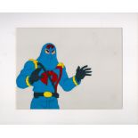 GI Joe Cobra Commander mounted unsigned coriginal GI Joe animation cell