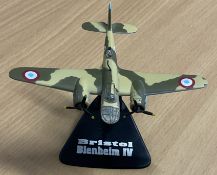 Bristol Blenheim IV Die-Cast Model with Stand in good conditionWe combine postage on multiple