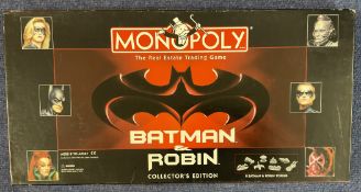 Monopoly Game. Batman and Robin Collector's Edition. Produced in 1997 in the USA, Unused cards and