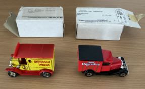 2 x Die-Cast Boxed Models one by Matchbox Model A Ford (McVities Digestives) 1979, the other by