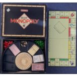 Monopoly Deluxe Edition (UK Edition) by Waddingtons 1990, game has no dice and is missing one player