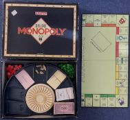Monopoly Deluxe Edition (UK Edition) by Waddingtons 1990, game has no dice and is missing one player