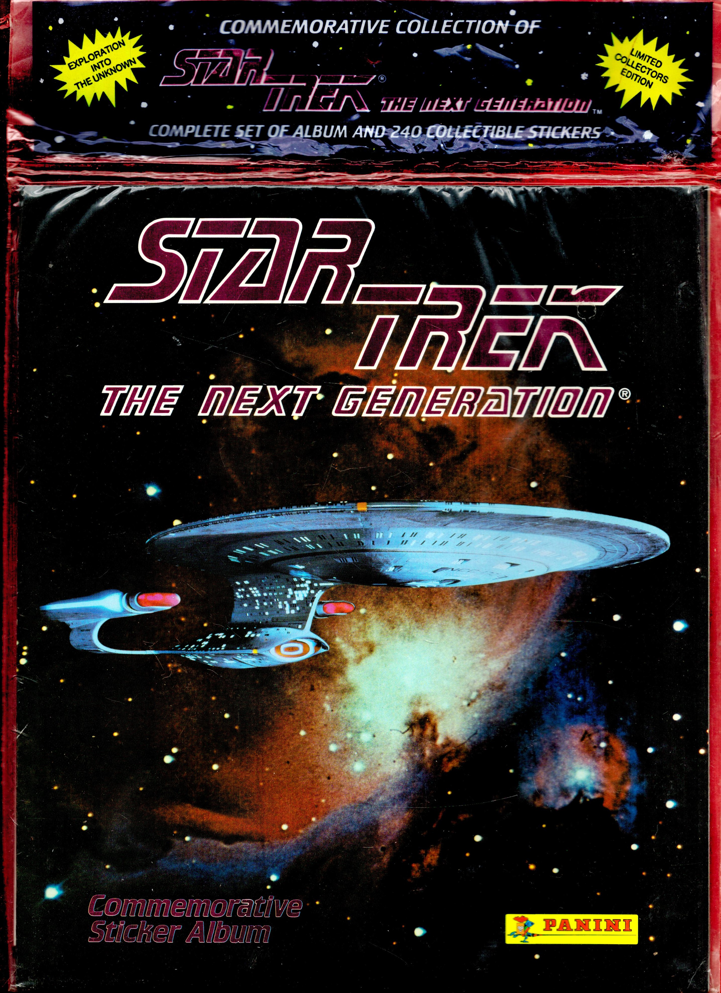 Star Trek The Next Generation complete set of album and 240 collectable stickers. Also Comes with