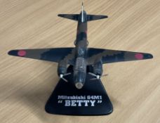 Mitsubishi G4M1 "Betty" Die-Cast Model with Stand in good conditionWe combine postage on multiple