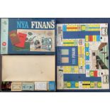 NYA Finans Board Game (Swedish) by Alga, appears complete and in its original packaging, outer box