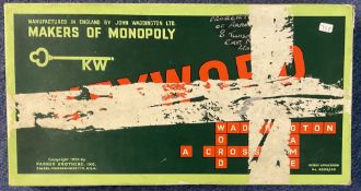 Keyword Makers of Monopoly. Produced in 1953 in England. All contents inside is opened and used. Box