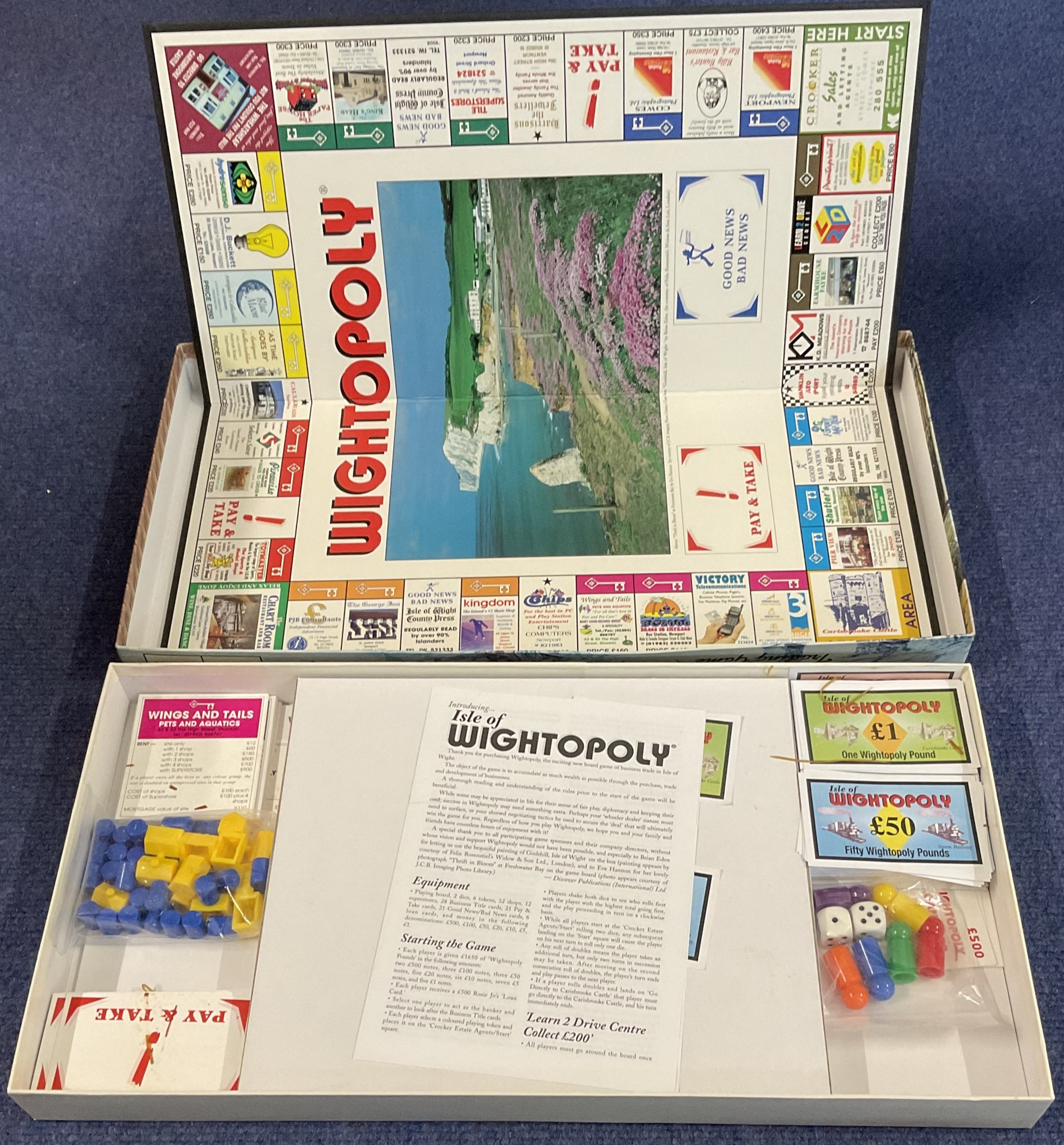 Wightopoly. Isle of Wight's Business Trading Game. Produced in 1998 in International Ltd - Image 2 of 2