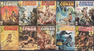 10 Marvel The Savage Sword of Conan The Barbarian Comics Collection. Swords Across The Alimane MARCH
