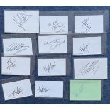 Snooker Autograph Collection of 23 Signatories. Includes Martin Clarke, John Spencer, Shaun