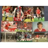 Man Utd FC Football Autograph Collection of 10 Signed 12x8 inch Photos. Signatories include Darren