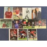 Man Utd FC Football Autograph Collection of 11 Signed Colour Photos, Mostly 10x8 inch. Signatures