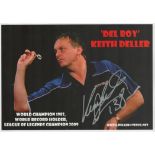 Darts Keith Deller signed 12x8 colour promo photo. Good Condition All autographs come with a