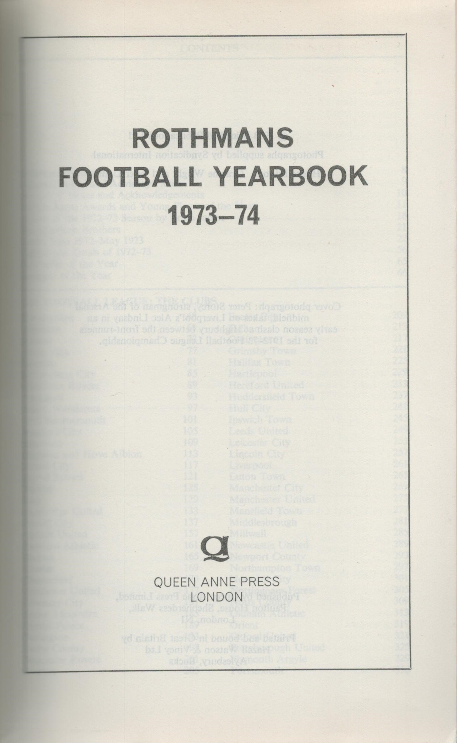 Football, Rothmans Football Yearbook collection Original 1st, 2nd, 3rd and 4th year editions of - Image 12 of 13