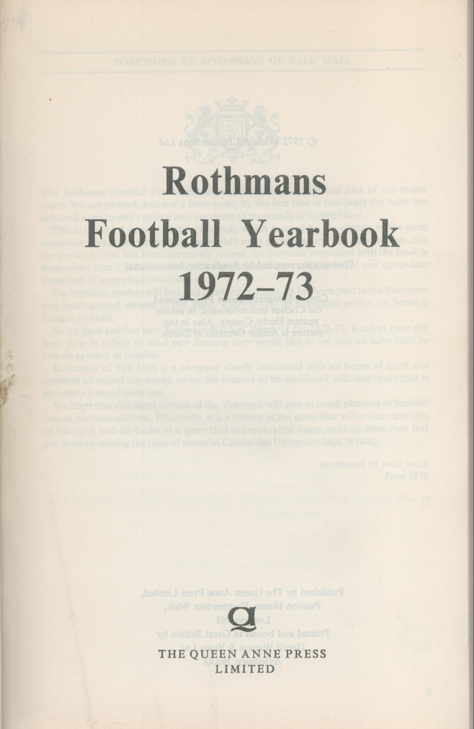 Football, Rothmans Football Yearbook collection Original 1st, 2nd, 3rd and 4th year editions of - Image 9 of 13