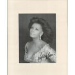 Sophia Loren signed 14x11 mounted black and white photo. Good condition. All autographs come with