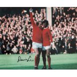 Denis Law signed 10x8 colour photo. Law CBE, born 24 February 1940, is a Scottish former