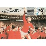 Geoff Hurst signed 6x8 colour photo. Hurst MBE, born 8 December 1941, is an English former