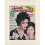 Elizabeth Taylor signed 14x11 overall mounted colour magazine page inscribed Elizabeth Taylor