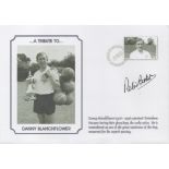 Football Peter Barker Signed A Tribute to Danny Blanchflower FDC. Signed in black ink. Good