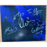 New Order signed 10x8 colour photo. Good condition. All autographs come with a Certificate of