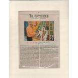 David Hockney signed 14x11 mounted colour magazine photo. Good condition. All autographs come with a