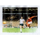 Football Sir Geoff Hurst signed 1966 World Cup Final 16x12 colour print. Sir Geoffrey Charles