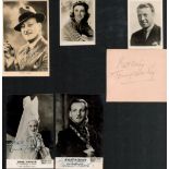 Vintage 1930's 1950's autograph collection of signed photographs and pieces by radio and film stars.