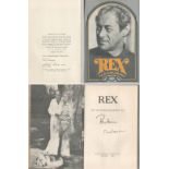 Actor Rex Harrison Signed on title page of his Autobiography Hardback Book which was published in