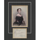 Princess Helena daughter of Queen Victoria 14x11 overall mounted signature piece includes signed